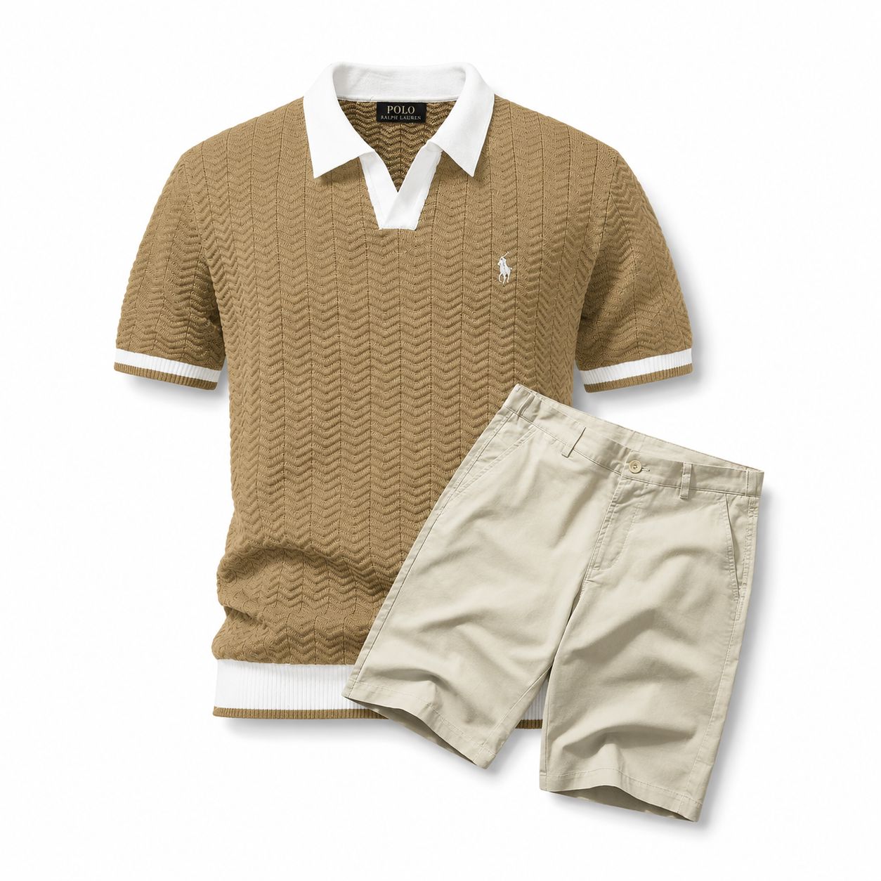 Ralph Lauren Old Money Polo Shirt + Shorts Set