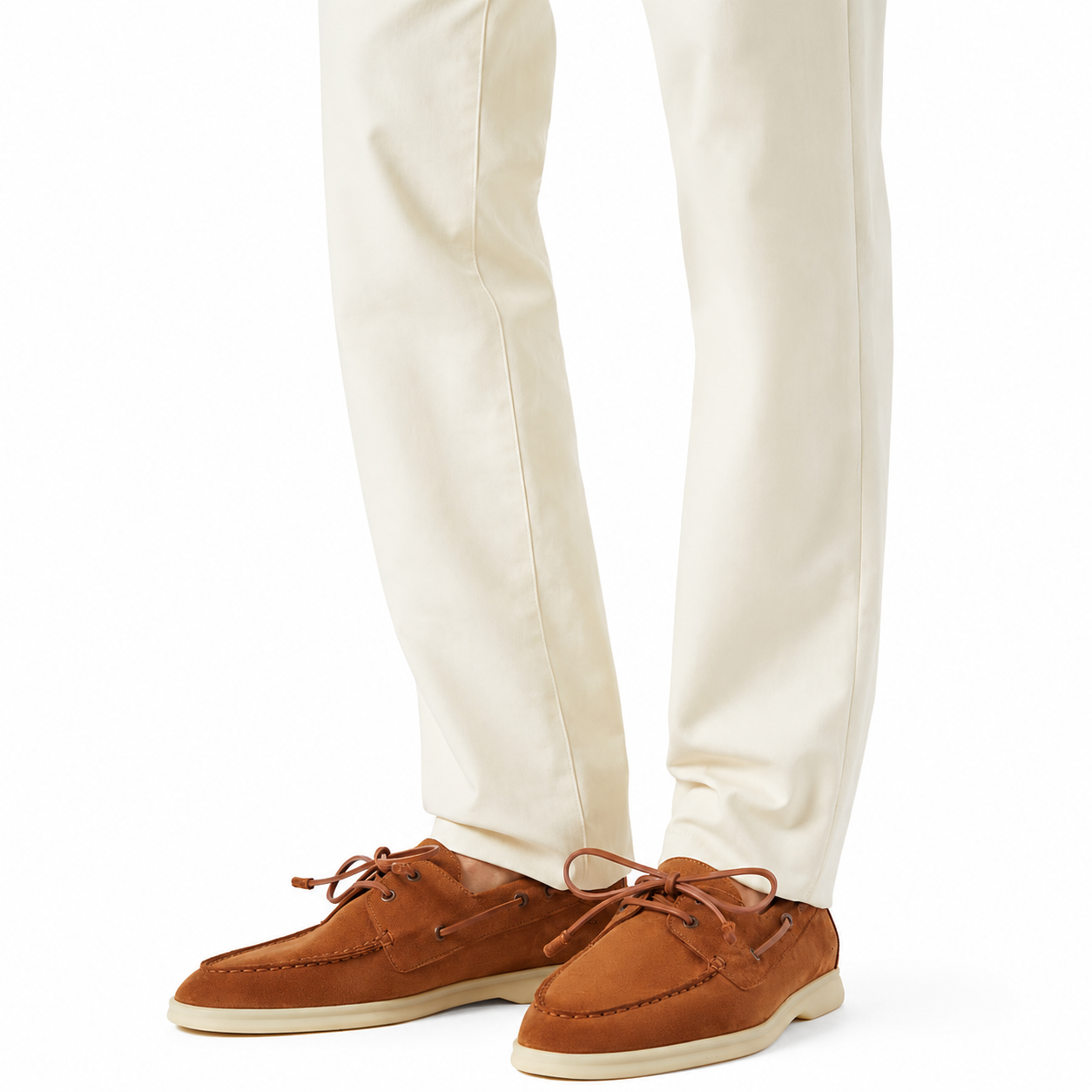 Loro Piana Sea-Sail Walk Moccasin - Cocoa