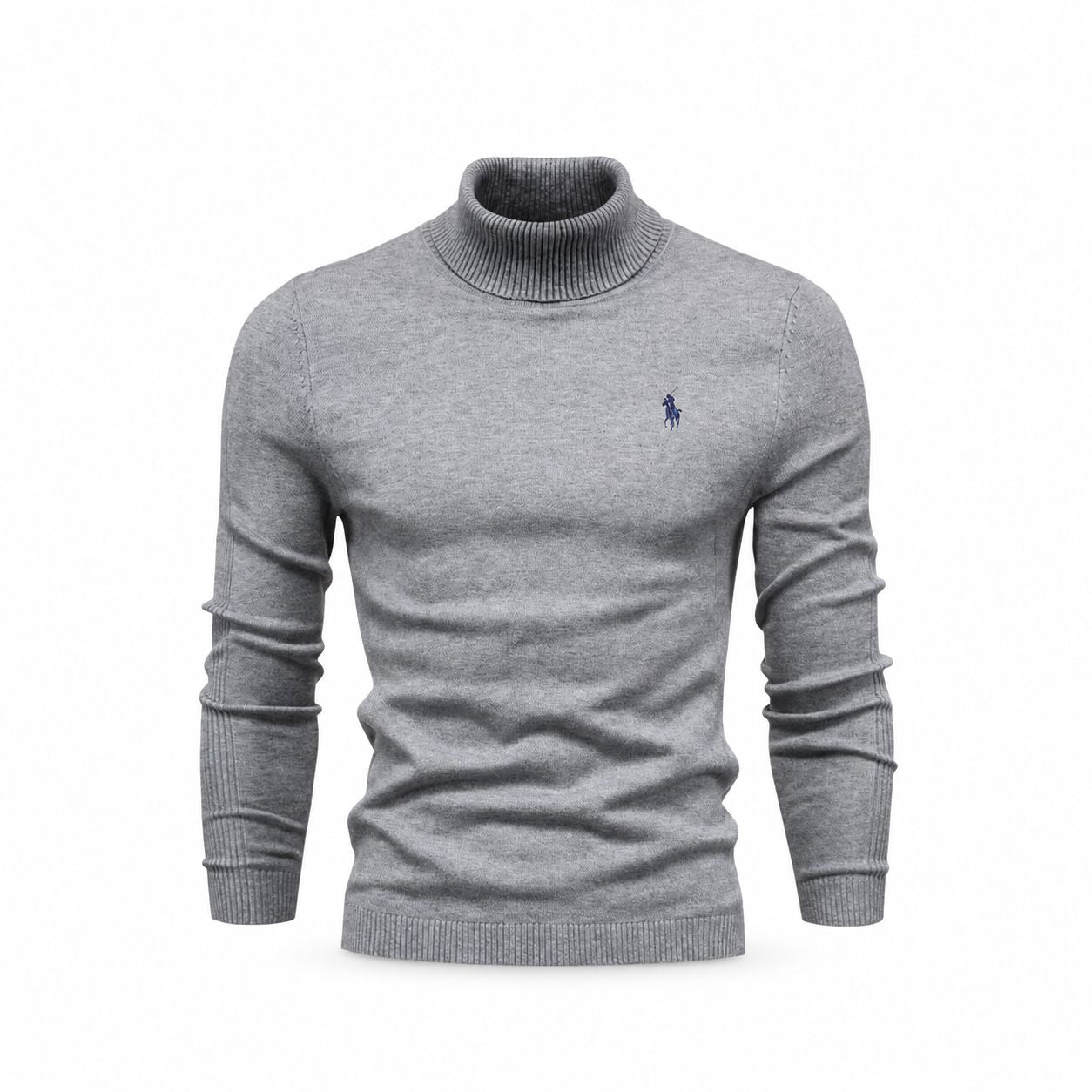 Ralph Lauren Cable-Knit Turtleneck Wool Sweater