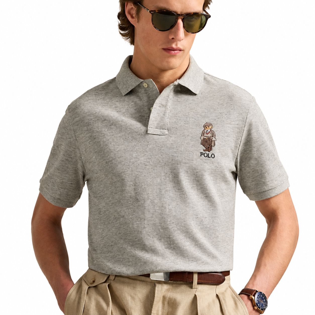 Ralph Lauren Classic Fit Polo Bear Mesh Polo Shirt