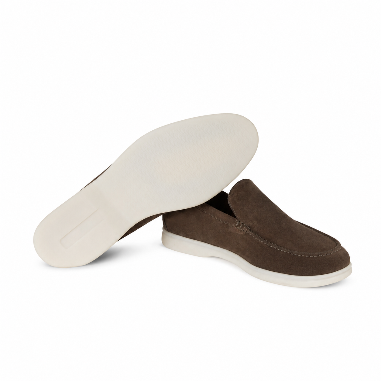 Loro Piana Summer Walk Moccasin - Warm Gray