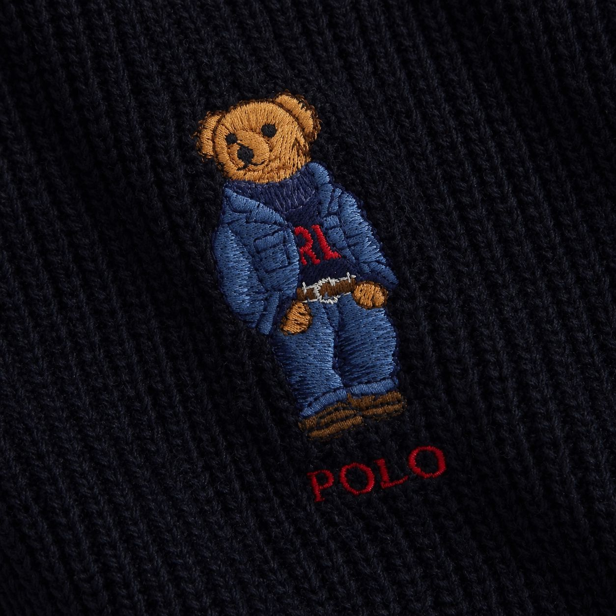 Ralph Lauren Polo Bear Knit Scarf