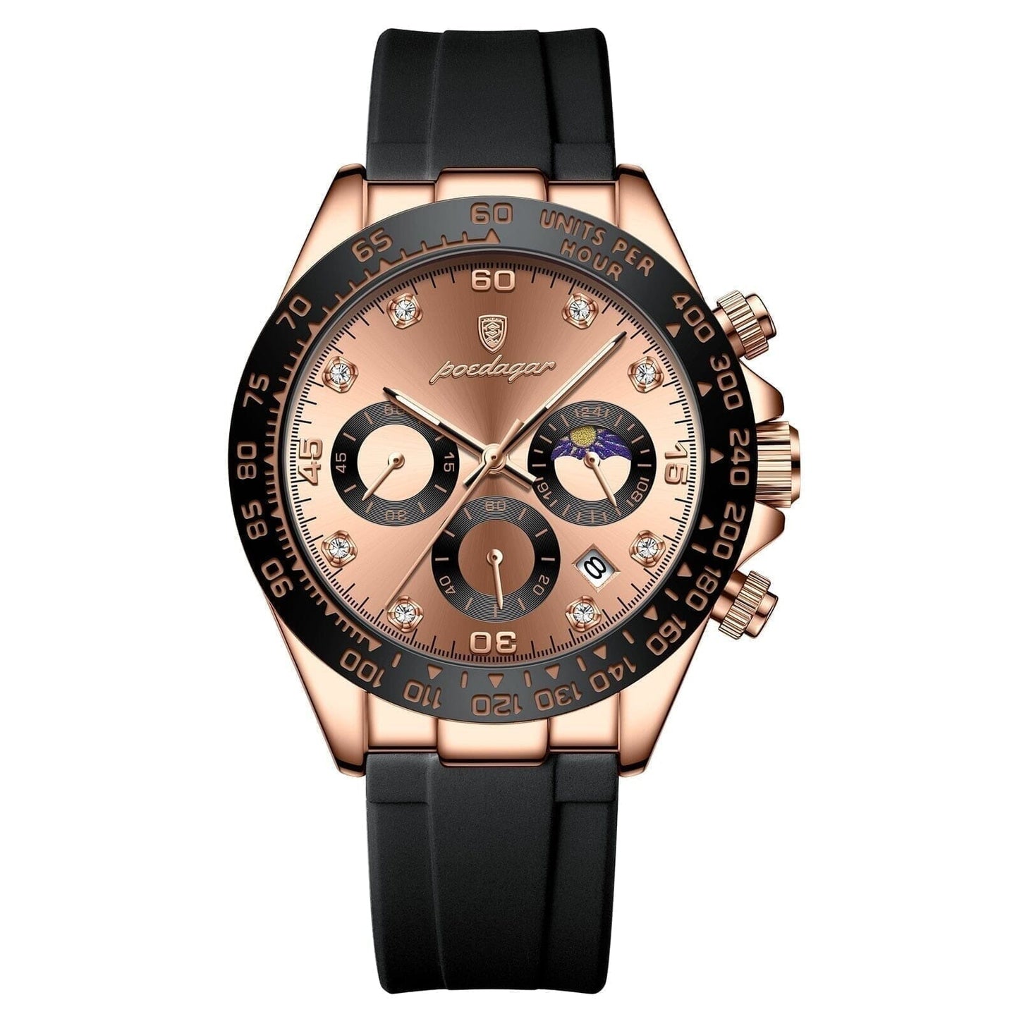 Poedagar Chronograph With Date Display
