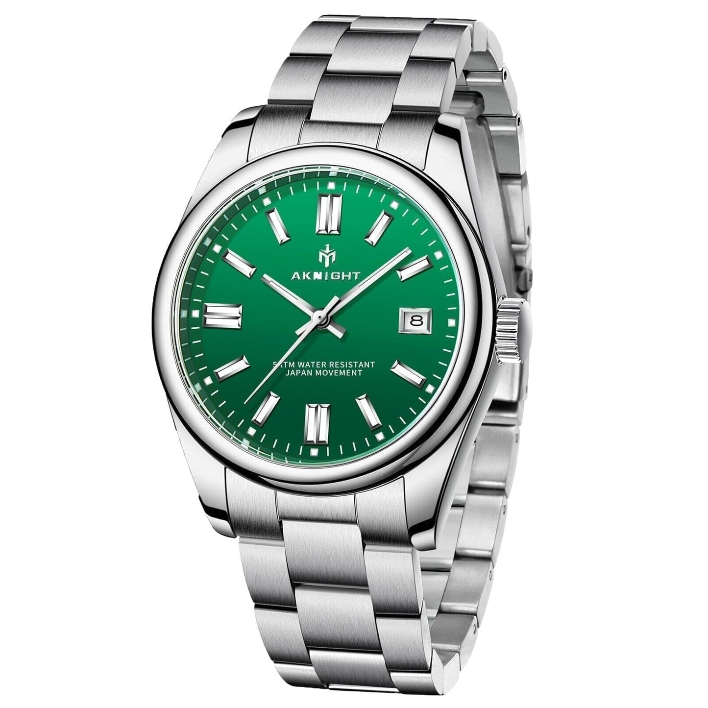 Poedagar Aknight 2113 Men's Quartz Watch - Stainless Steel 39mm