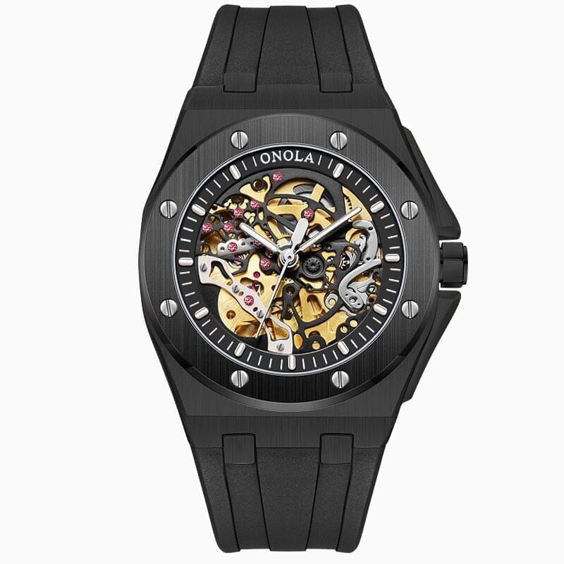 Poedagar Skeleton Oak Watch
