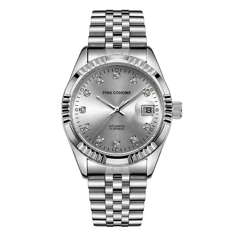 Poedagar Pink Cohome Automatic Watch