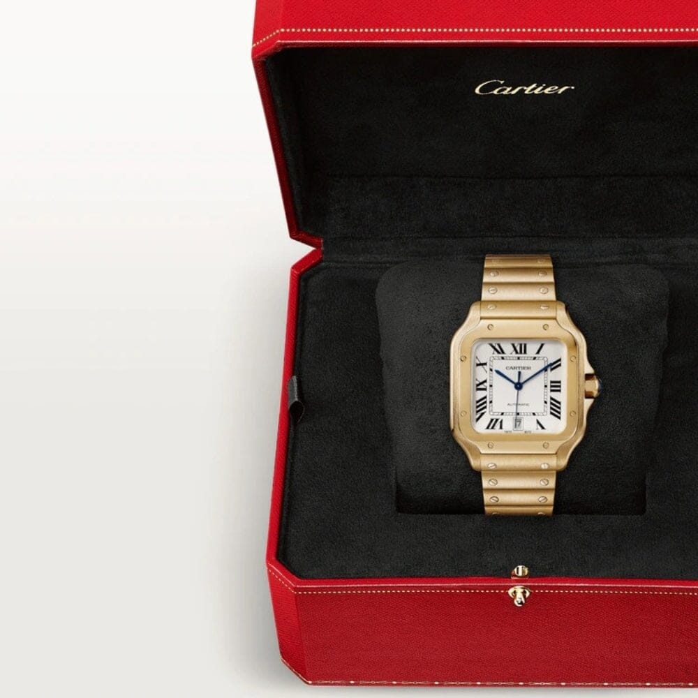 Cartier Santos Gold Men's Watch