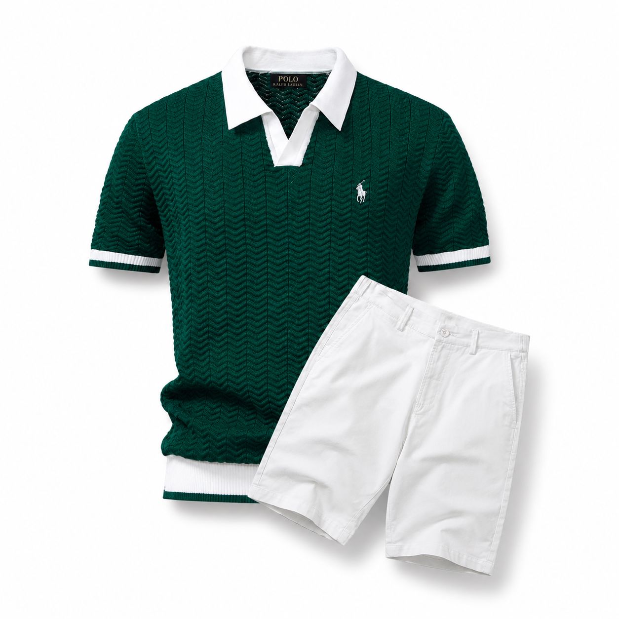Ralph Lauren Old Money Polo Shirt + Shorts Set