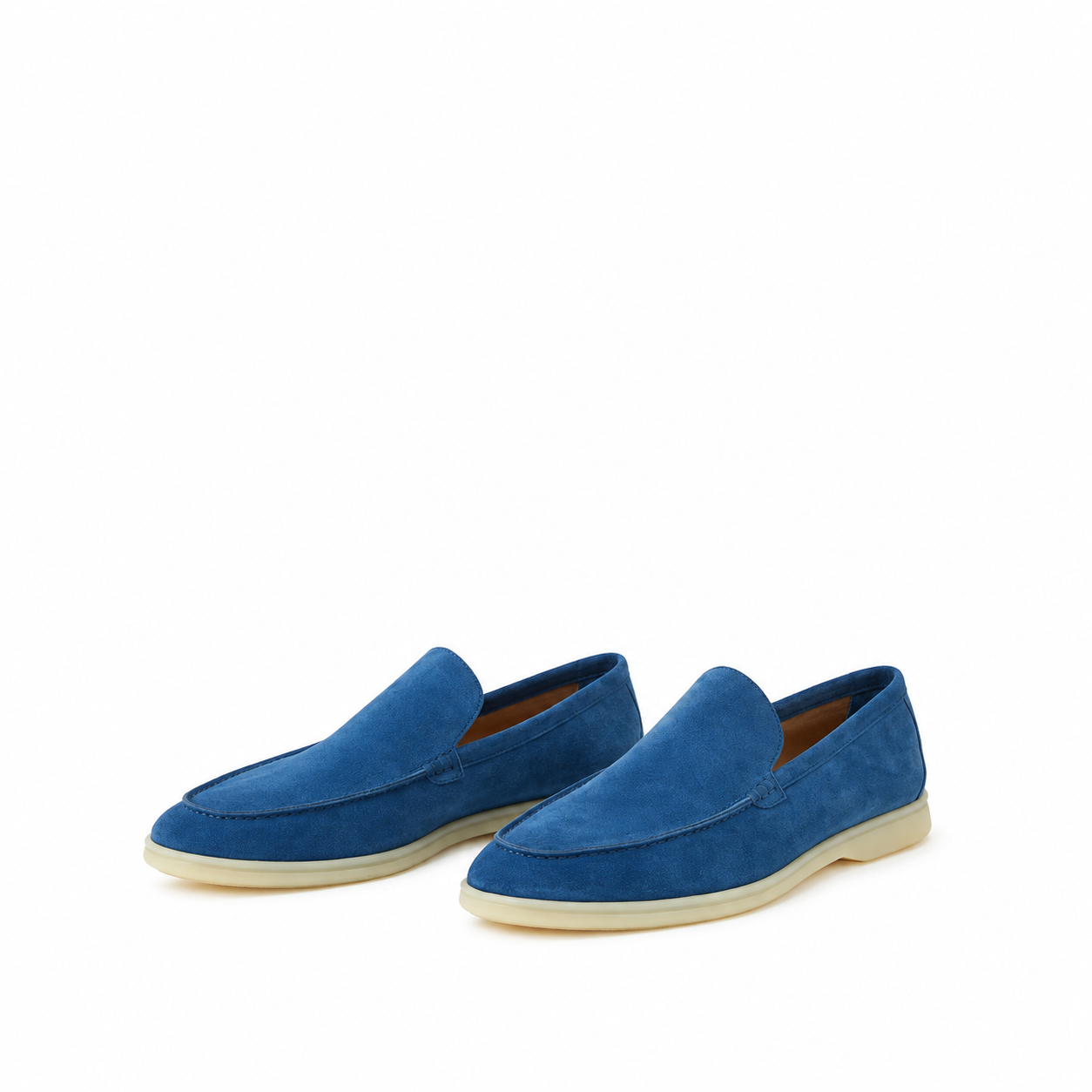 Loro Piana Summer Walk Moccasin - Cobalt Ink