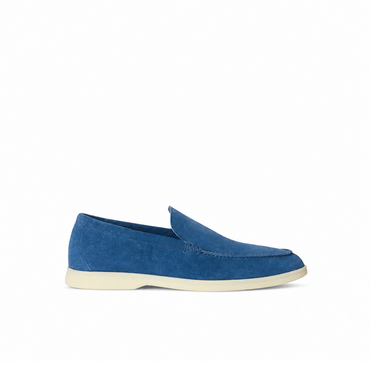 Loro Piana Summer Walk Moccasin - Cobalt Ink