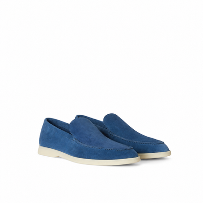 Loro Piana Summer Walk Moccasin - Cobalt Ink