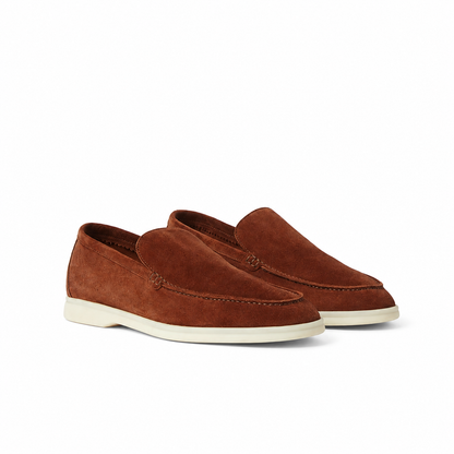 Loro Piana Summer Walk Moccasin - Brown Whiskey