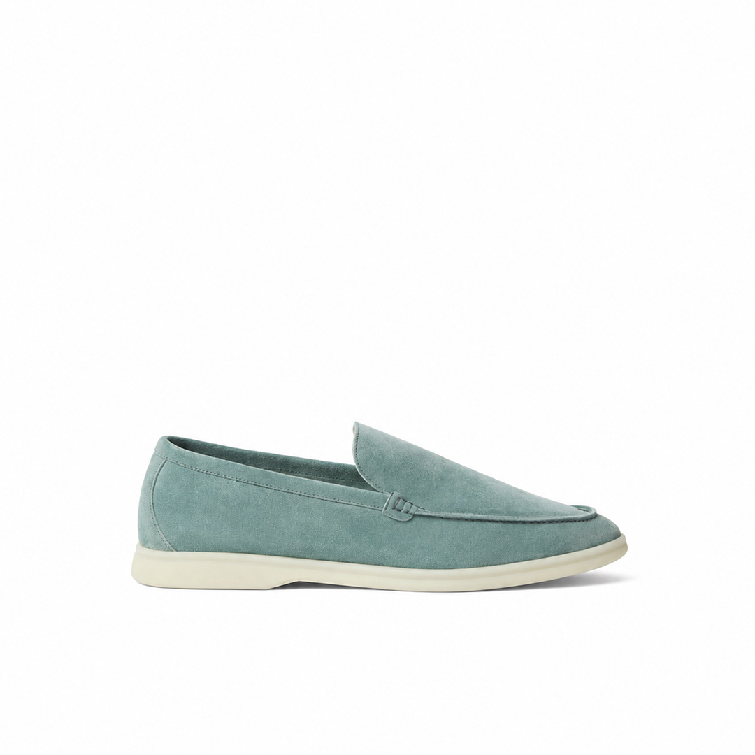 Loro Piana Summer Walk Moccasin - Pine Cloud