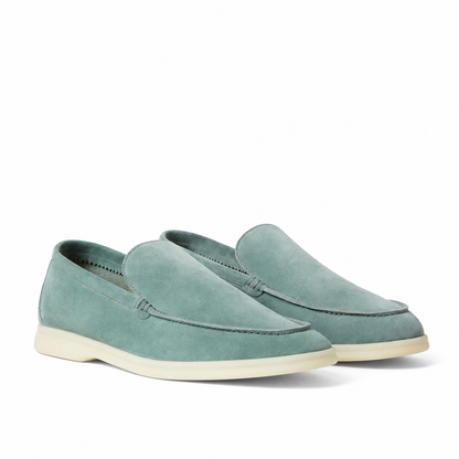 Loro Piana Summer Walk Moccasin - Pine Cloud