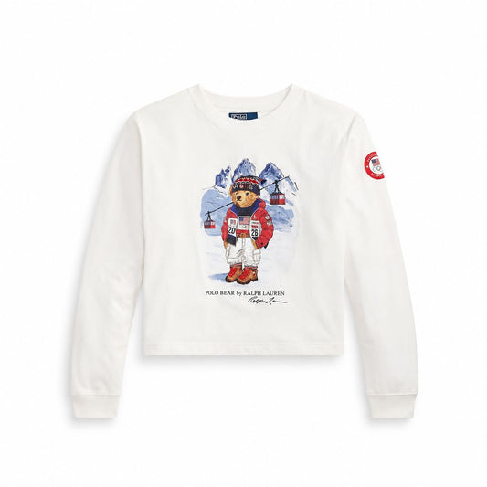 Ralph Lauren Team USA Polo Bear Long-Sleeve T-Shirt