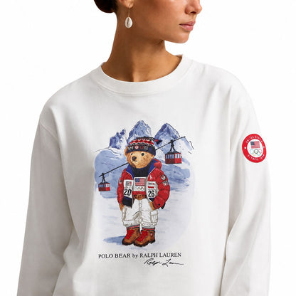 Ralph Lauren Team USA Polo Bear Long-Sleeve T-Shirt