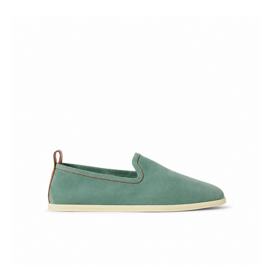 Loro Piana Venice Walk Moccasin - Pine Cloud