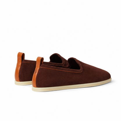 Loro Piana Venice Walk Moccasin - Deep Mogano