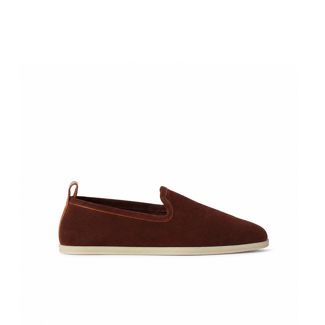 Loro Piana Venice Walk Moccasin - Deep Mogano