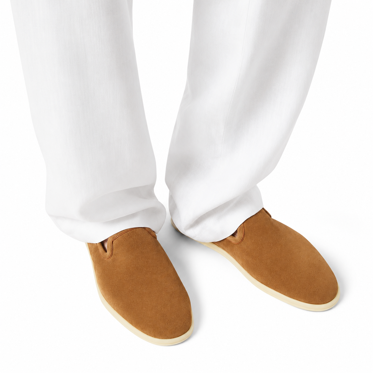 Loro Piana Venice Walk Moccasin - Light Sand Dune