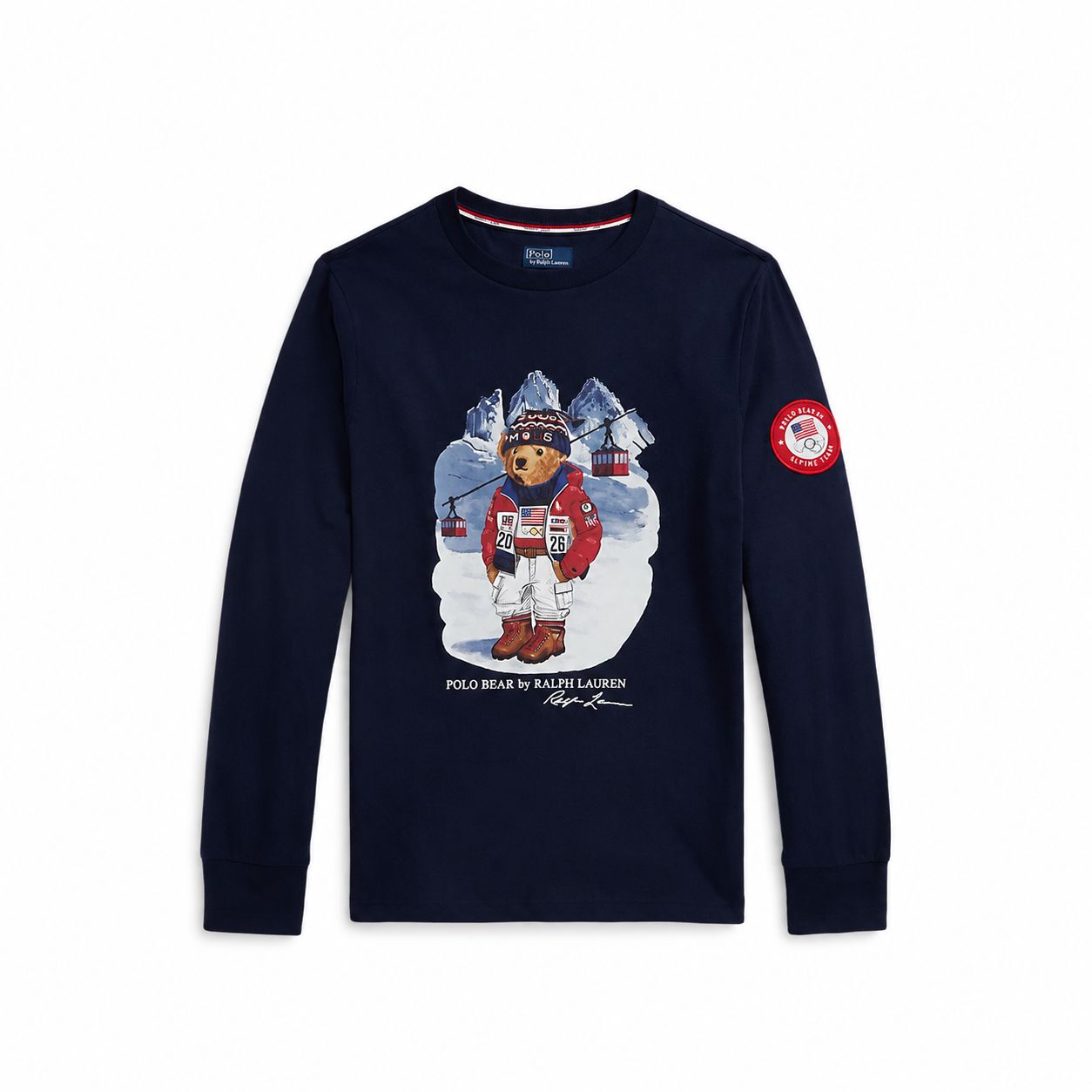 Ralph Lauren Team USA Polo Bear Long-Sleeve T-Shirt