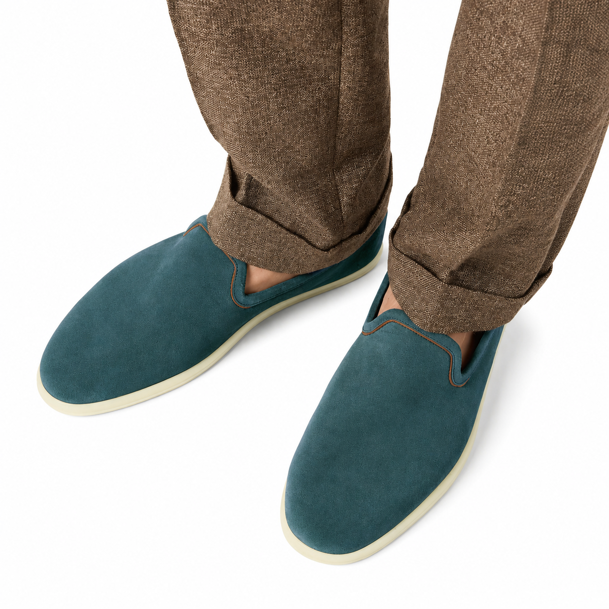 Loro Piana Venice Walk Moccasin - Atlantic Deep