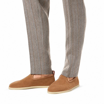 Loro Piana Venice Walk Moccasin - Dark Birch
