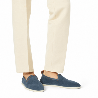 Loro Piana Venice Walk Moccasin - Black Figs