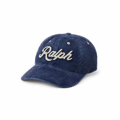 Ralph Lauren Logo Cord Baseball Cap