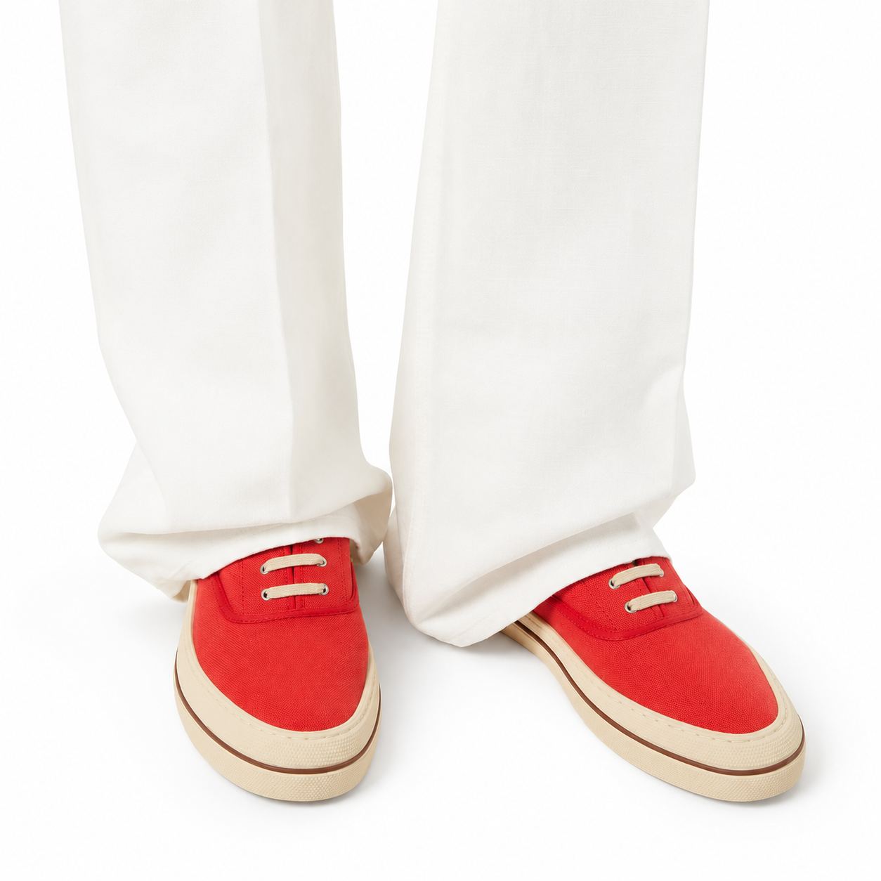 Loro Piana Nantucket Walk Sneaker Women's - Red Tango