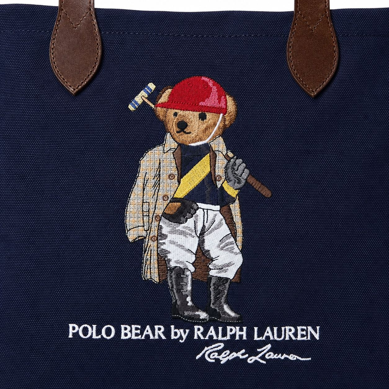 Ralph Lauren Polo Bear Canvas Tote Bag