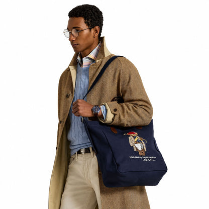 Ralph Lauren Polo Bear Canvas Tote Bag