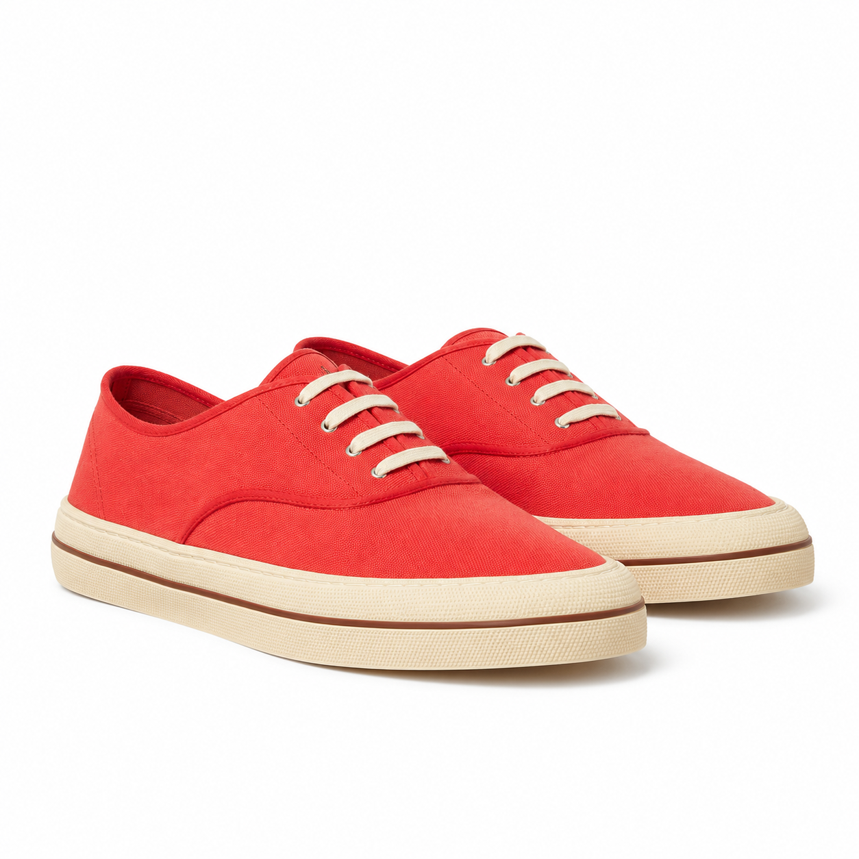 Loro Piana Nantucket Walk Sneakers Men's - Red Tango