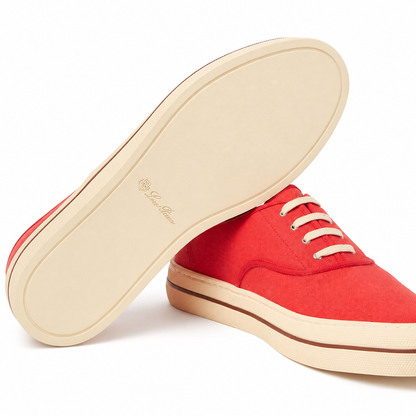 Loro Piana Nantucket Walk Sneakers Men's - Red Tango