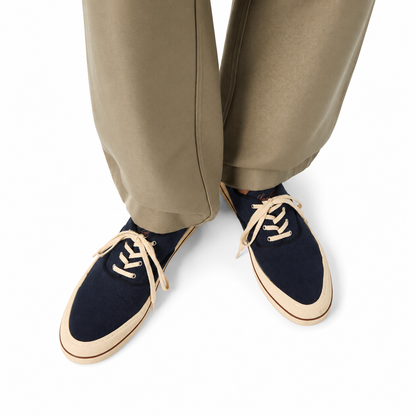 Loro Piana Nantucket Walk Sneakers Men's - Blue Navy