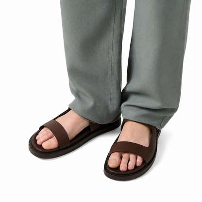 Loro Piana New Nama Walk Sandal - Dark Moka