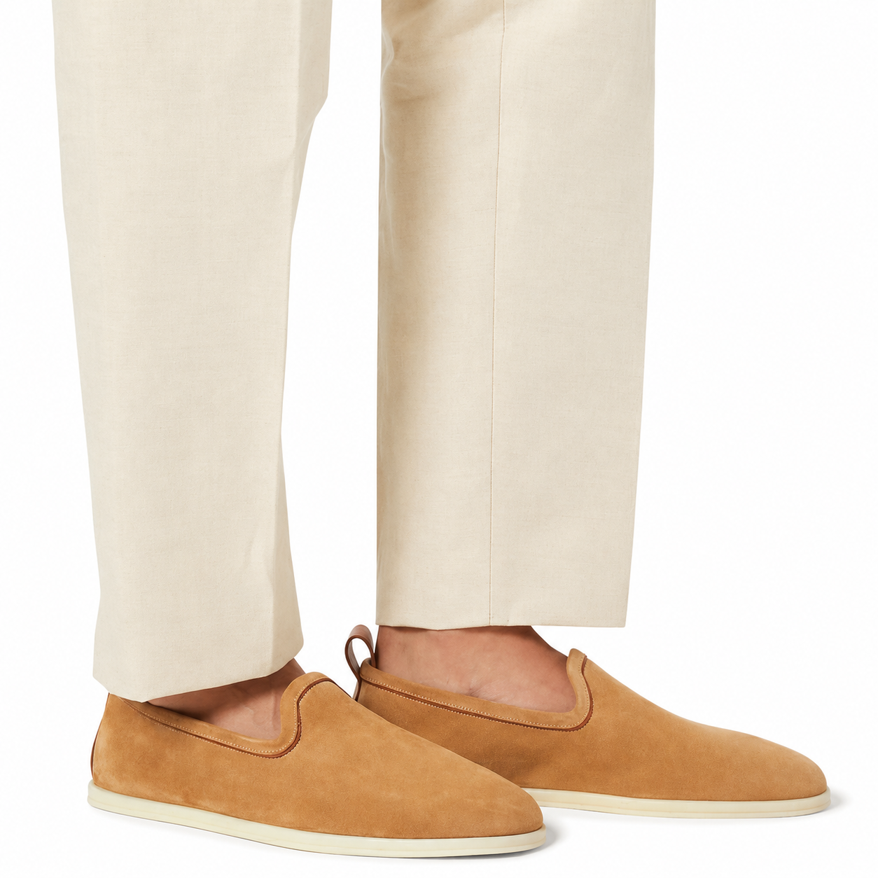 Loro Piana Venice Walk Moccasin - Classic Camel