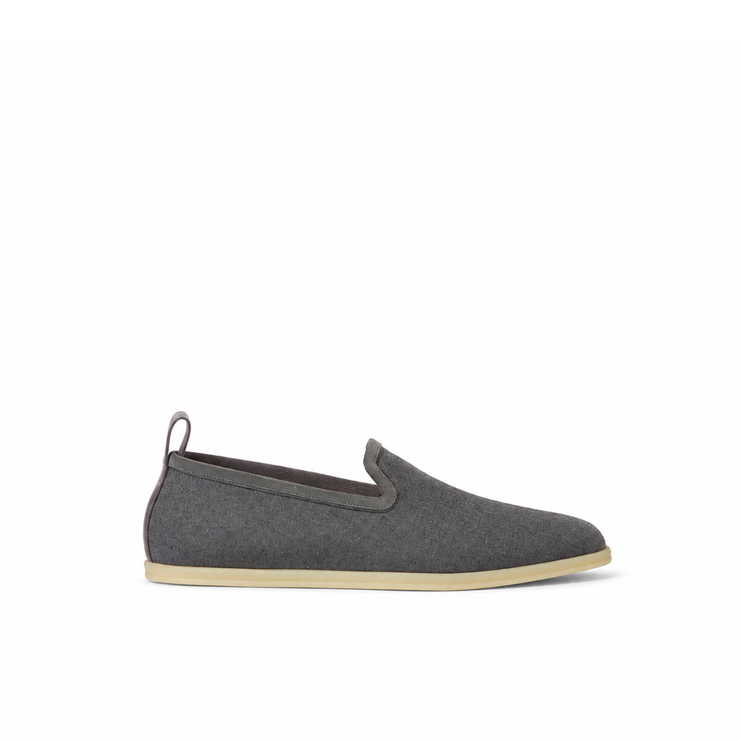 Loro Piana Venice Walk Moccasin The Gift of Kings® - Steel Whisper Melange