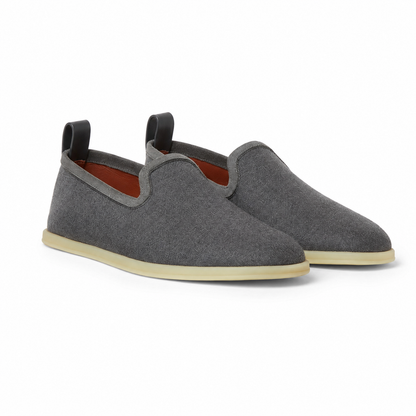 Loro Piana Venice Walk Moccasin The Gift of Kings® - Steel Whisper Melange