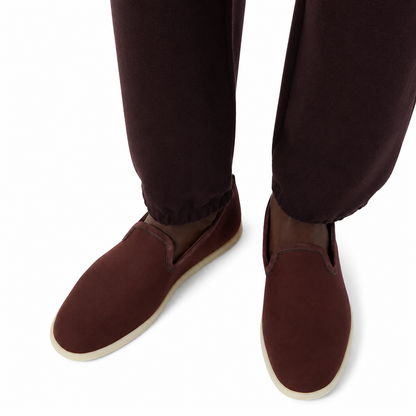 Loro Piana Venice Walk The Gift of Kings® Moccasin - Dark Berry Sangria