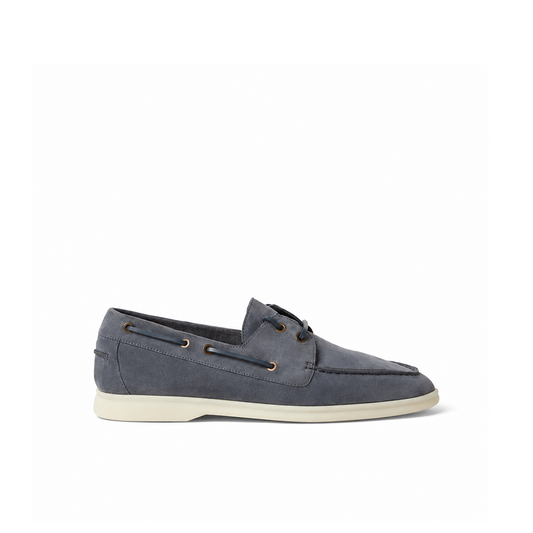 Loro Piana Sea-Sail Walk Moccasin - Marina Grey