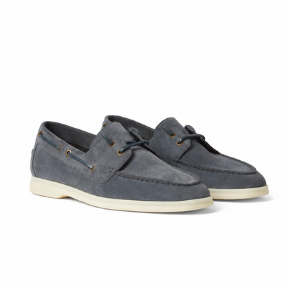 Loro Piana Sea-Sail Walk Moccasin - Marina Grey