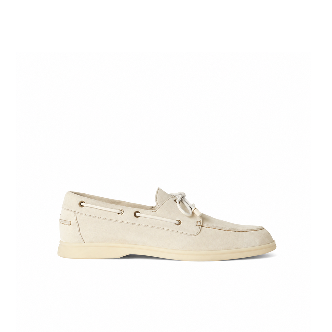 Loro Piana Sea-Sail Walk Moccasin - Ecru