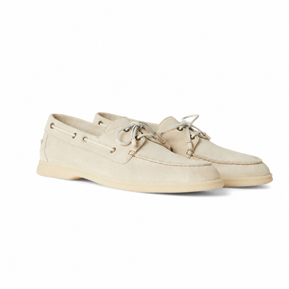 Loro Piana Sea-Sail Walk Moccasin - Ecru