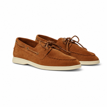 Loro Piana Sea-Sail Walk Moccasin - Cocoa