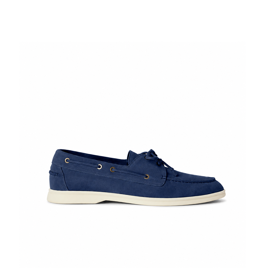 Loro Piana Sea-Sail Walk Moccasin - Indigo Blue