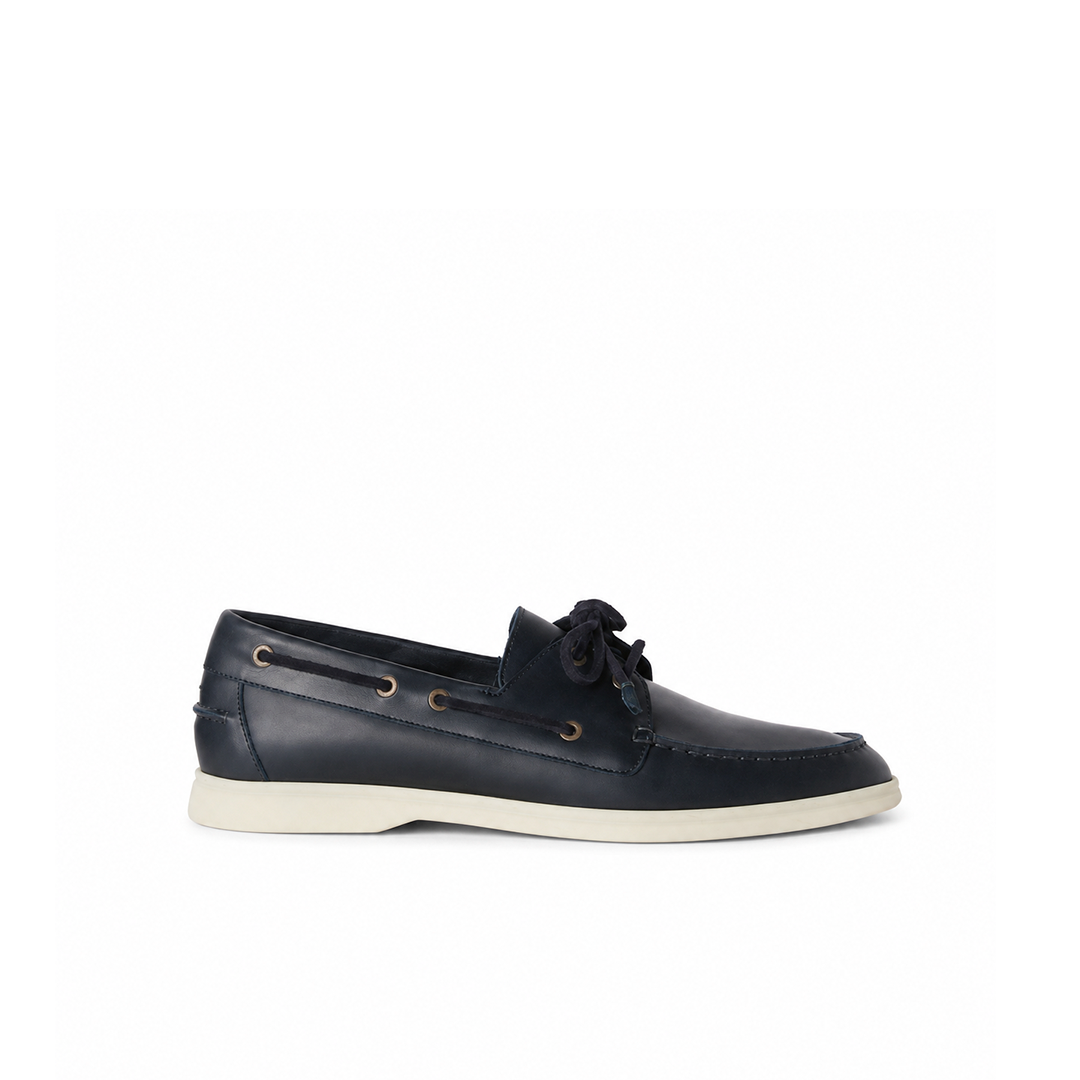 Loro Piana Sea-Sail Walk Moccasin - Petrolium