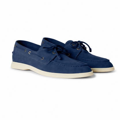 Loro Piana Sea-Sail Walk Moccasin - Indigo Blue