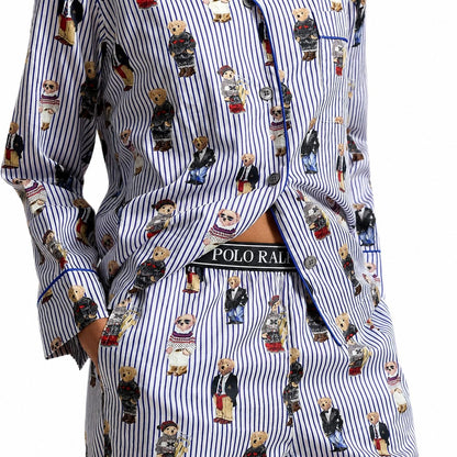 Ralph Lauren Polo Bear Cotton Sateen Pajama Set