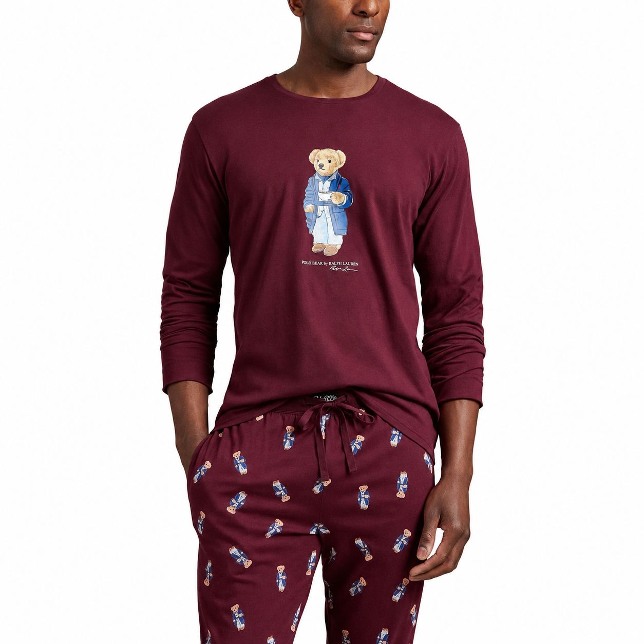Ralph Lauren Polo Bear Jersey Pajama Set